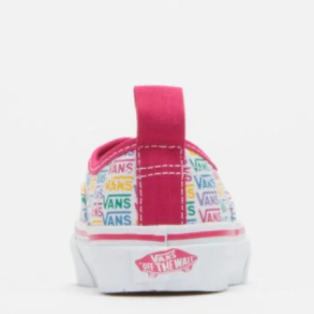 Vans Kids Authentic Elastic Rainbow Sneaker 10.5K - Picture 4 of 12